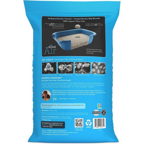 Boxiecat Air Lightweight Scent Free Premium Clumping Litter 16.5lb - Poudre Pet and Feed Supply